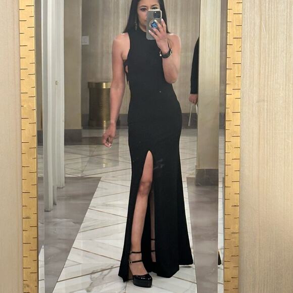 Lulu’s keep on dancing black long maxi evening dress size XS - Picture 6 of 6